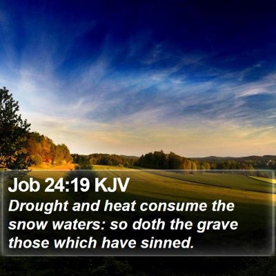Job 24:19 KJV Bible Verse Image