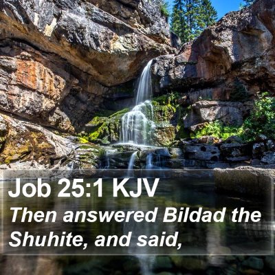 Job 25:1 KJV Bible Verse Image