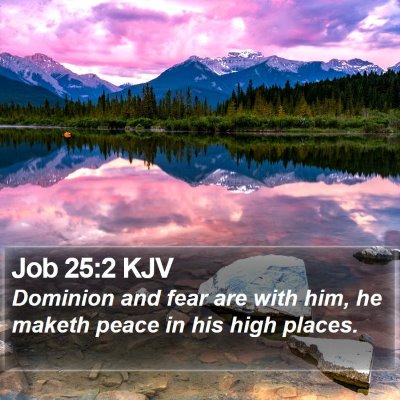 Job 25:2 KJV Bible Verse Image