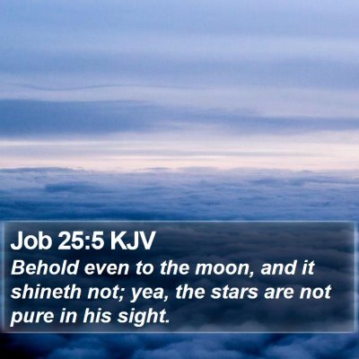 Job 25:5 KJV Bible Verse Image