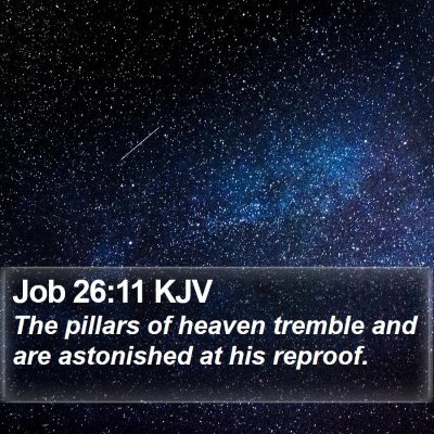 Job 26:11 KJV Bible Verse Image