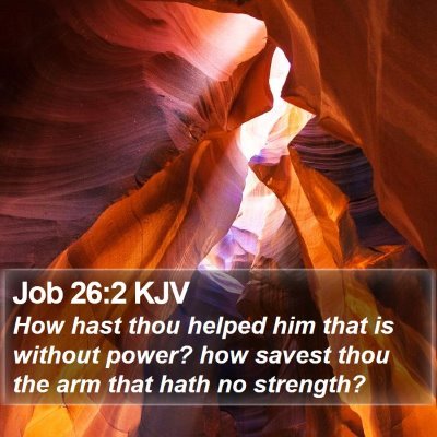 Job 26:2 KJV Bible Verse Image