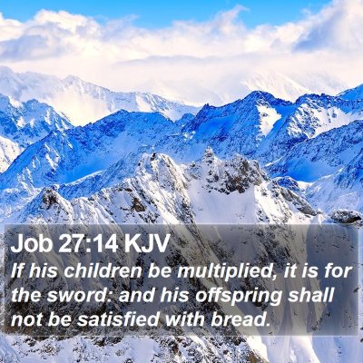 Job 27:14 KJV Bible Verse Image