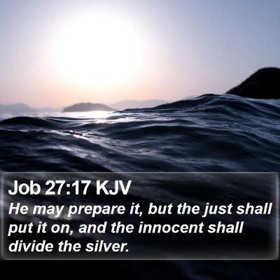 Job 27:17 KJV Bible Verse Image