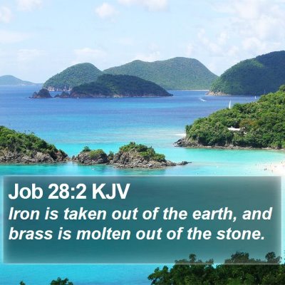 Job 28:2 KJV Bible Verse Image