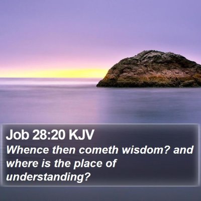 Job 28:20 KJV Bible Verse Image