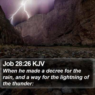 Job 28:26 KJV Bible Verse Image