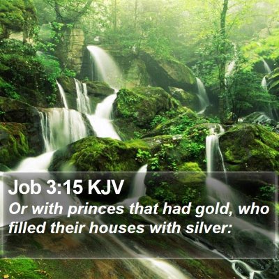 Job 3:15 KJV Bible Verse Image