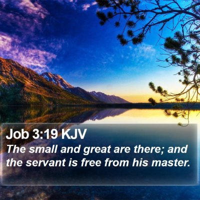 Job 3:19 KJV Bible Verse Image