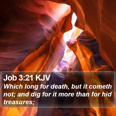 Job 3:21 KJV Bible Verse Image
