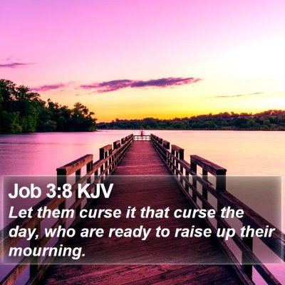 Job 3:8 KJV Bible Verse Image