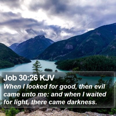 Job 30:26 KJV Bible Verse Image