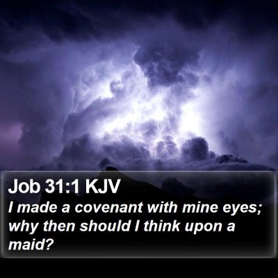 Job 31:1 KJV Bible Verse Image