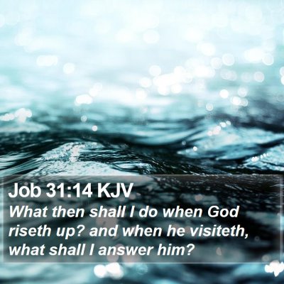 Job 31:14 KJV Bible Verse Image