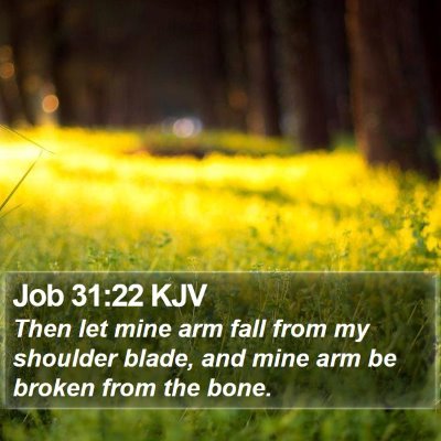 Job 31:22 KJV Bible Verse Image