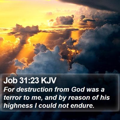 Job 31:23 KJV Bible Verse Image