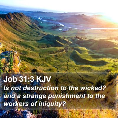 Job 31:3 KJV Bible Verse Image