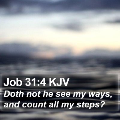 Job 31:4 KJV Bible Verse Image