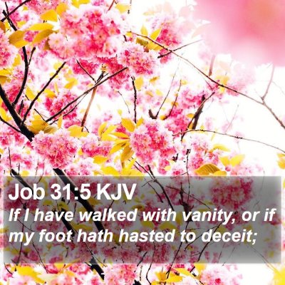 Job 31:5 KJV Bible Verse Image