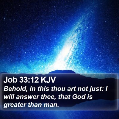 Job 33:12 KJV Bible Verse Image