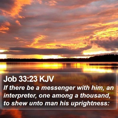 Job 33:23 KJV Bible Verse Image