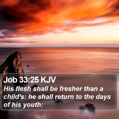 Job 33:25 KJV Bible Verse Image
