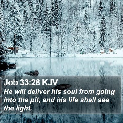 Job 33:28 KJV Bible Verse Image