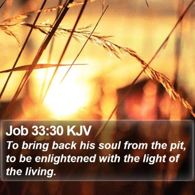 Job 33:30 KJV Bible Verse Image