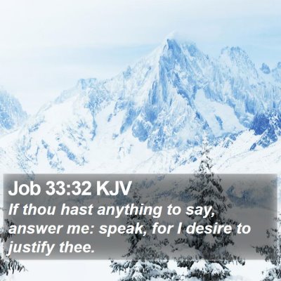 Job 33:32 KJV Bible Verse Image