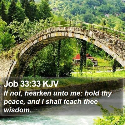 Job 33:33 KJV Bible Verse Image