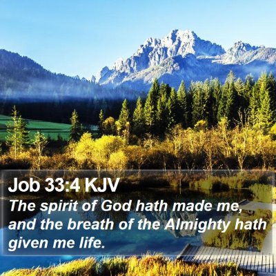 Job 33:4 KJV Bible Verse Image