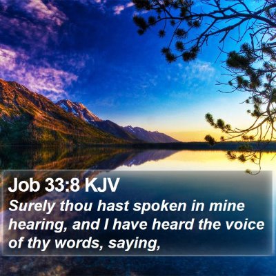 Job 33:8 KJV Bible Verse Image