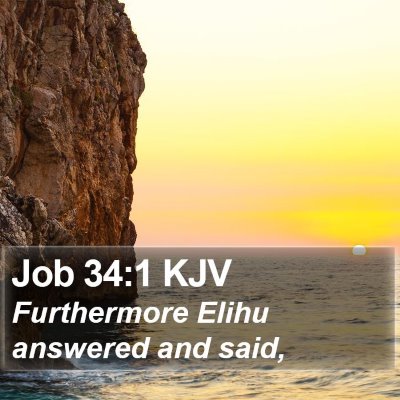 Job 34:1 KJV Bible Verse Image