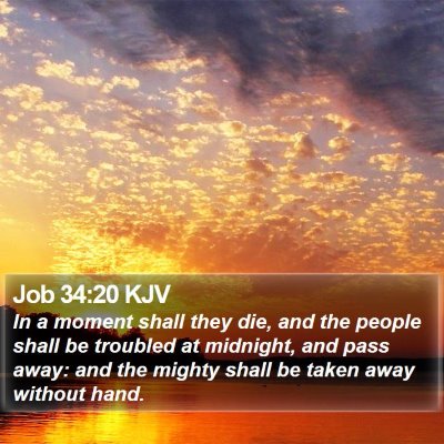 Job 34:20 KJV Bible Verse Image