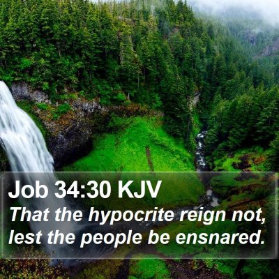 Job 34:30 KJV Bible Verse Image