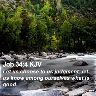 Job 34:4 KJV Bible Verse Image
