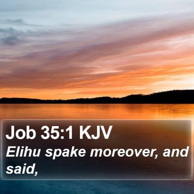 Job 35:1 KJV Bible Verse Image