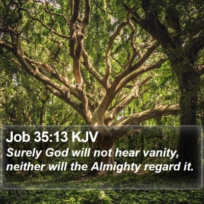 Job 35:13 KJV Bible Verse Image