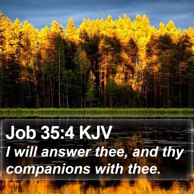 Job 35:4 KJV Bible Verse Image
