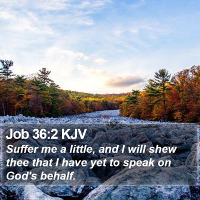 Job 36:2 KJV Bible Verse Image