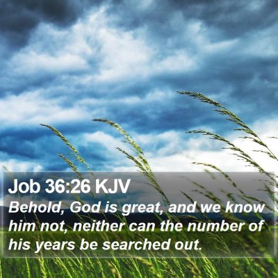 Job 36:26 KJV Bible Verse Image
