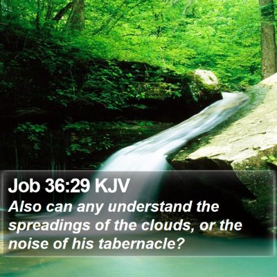Job 36:29 KJV Bible Verse Image