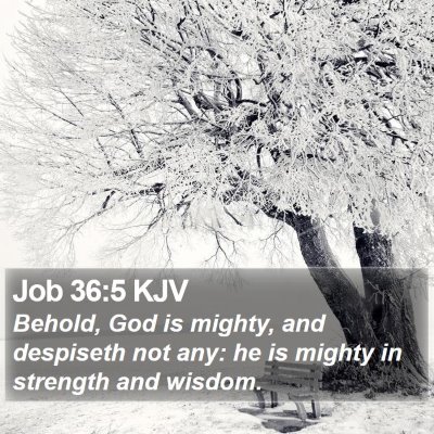 Job 36:5 KJV Bible Verse Image