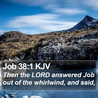 Job 38:1 KJV Bible Verse Image