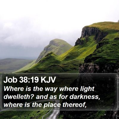 Job 38:19 KJV Bible Verse Image