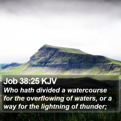 Job 38:25 KJV Bible Verse Image