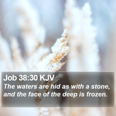 Job 38:30 KJV Bible Verse Image