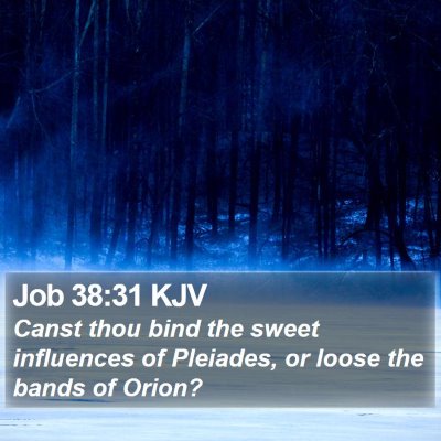 Job 38:31 KJV Bible Verse Image