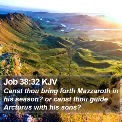 Job 38:32 KJV Bible Verse Image