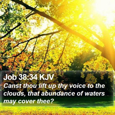 Job 38:34 KJV Bible Verse Image
